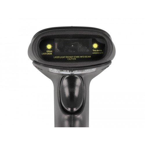 Delock Barcode Scanner 1D Laser for 2.4 GHz, Bluetooth or USB