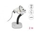 Delock USB Barcode Scanner 1D with connection cable and stand - Laser - light grey