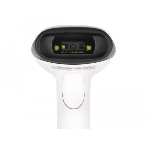 Delock Barcode Scanner 1D and 2D for 2.4 GHz, Bluetooth or USB - white
