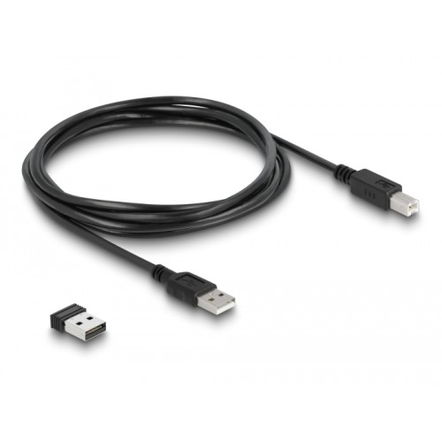 Delock Barcode Scanner 1D and 2D for 2.4 GHz, Bluetooth or USB - white