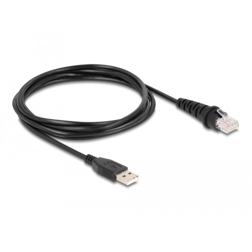 Delock USB Barcode Scanner 1D and 2D wired for stationary installation - German Version