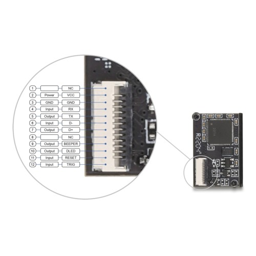 Delock Barcode Scanner Module 1D and 2D - German Version