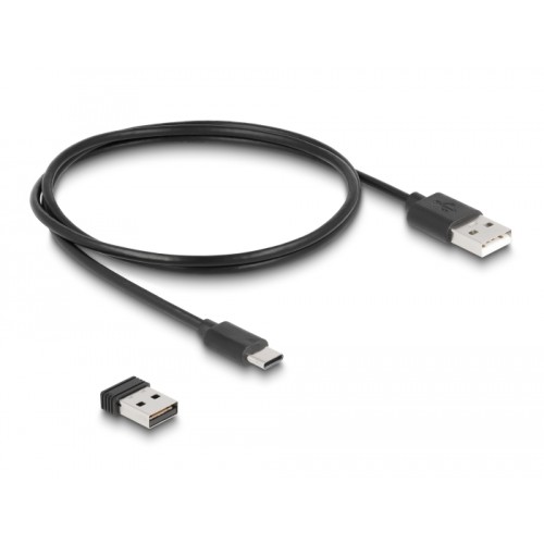 Delock Ring Barcode Scanner 1D and 2D with 2.4 GHz or Bluetooth - Wireless Charging Function