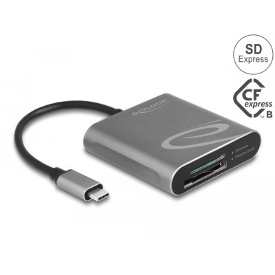 Delock USB Type-C™ Card Reader for SD Express and CFexpress memory cards