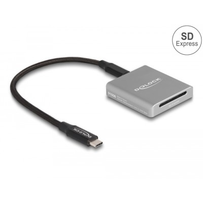 Delock USB Type-C™ Card Reader for SD Express (SD 7.1) memory cards
