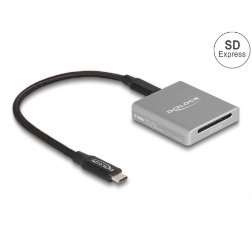 Delock USB Type-C™ Card Reader for SD Express (SD 7.1) memory cards