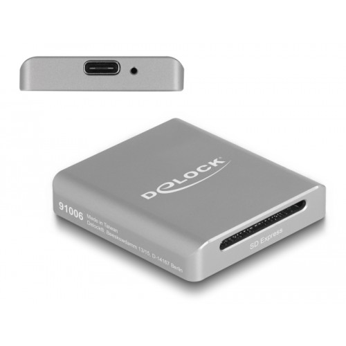Delock USB Type-C™ Card Reader for SD Express (SD 7.1) memory cards