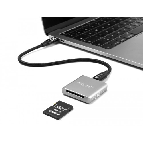 Delock USB Type-C™ Card Reader for SD Express (SD 7.1) memory cards