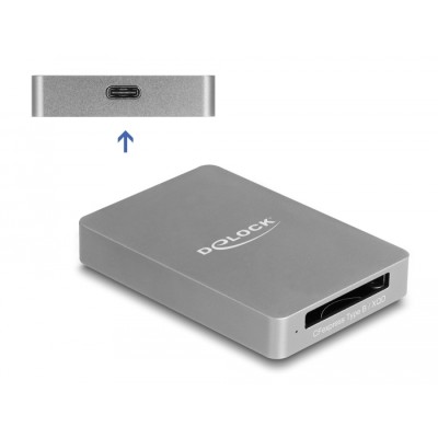 Delock USB Type-C™ Card Reader in aluminium enclosure for CFexpress or XQD memory cards 2