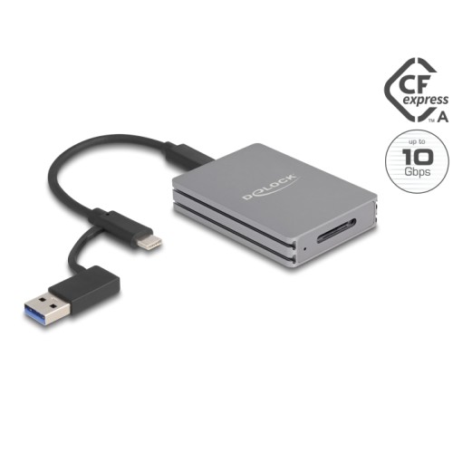 Delock USB Type-C™ Card Reader for CFexpress type A memory cards