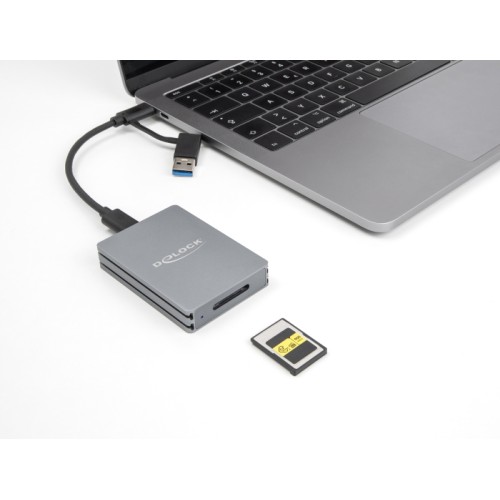 Delock USB Type-C™ Card Reader for CFexpress type A memory cards
