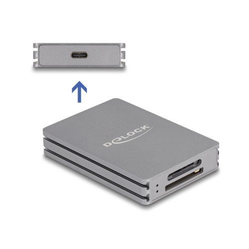 Delock USB Type-C™ Card Reader for SD and CFexpress type A memory cards