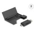 Delock Card Reader USB 5 Gbps USB Type-C™ / Type-A for SD and Micro SD memory cards with practical memory card case - black