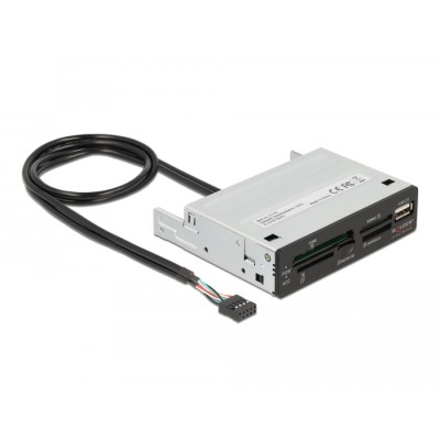 Delock 3.5″ USB 2.0 Card Reader 5 slot + 1 x USB 2.0 Type-A female 2