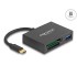Delock USB-C™ Card Reader for XQD and SD memory cards + USB 5 Gbps Type-A port