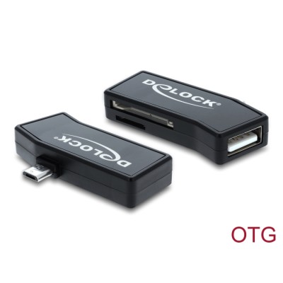 Delock Micro USB OTG Card Reader + 1 x USB port