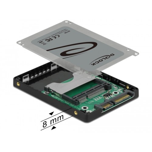 Delock 2.5″ SATA Card Reader for CFast memory cards