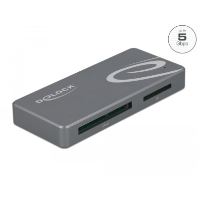USB Type-C™ Card Reader for CFast and SD memory cards + USB Hub with Type-A and USB Type-C™ port