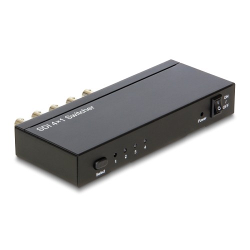 Delock 3G-SDI Switch 4 in > 1 out