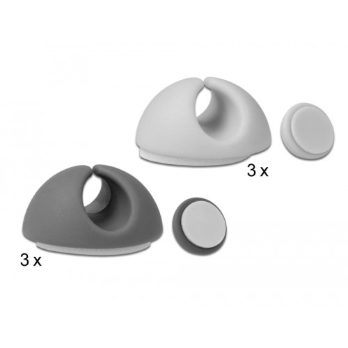 Delock Cable Holder Set 6 pieces