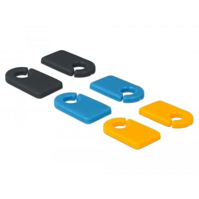 Delock Cable Marker Clip for Self-labeling Set 6 pieces