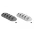Delock Cable Holder with 5 feed-throughs Set 6 pieces