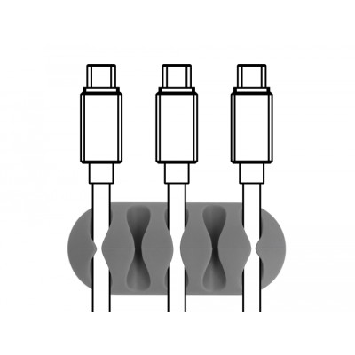 Delock Cable Holder with 5 feed-throughs Set 6 pieces 2