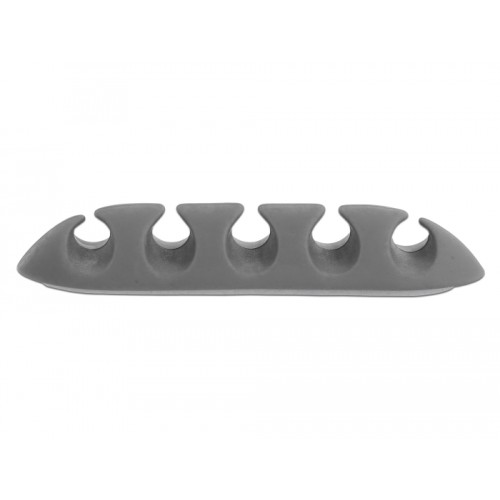 Delock Cable Holder with 5 feed-throughs Set 6 pieces