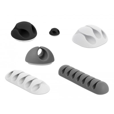Delock Cable Holder Combo Set 6 pieces