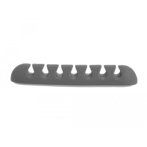 Delock Cable Holder with 7 feed-throughs Set 6 pieces