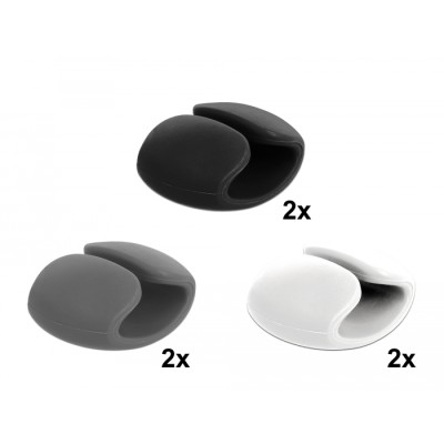 Delock Cable Holder Clip Set 6 pieces