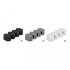 Delock Cable Holder with 3 feed-throughs honeycomb Set 6 pieces
