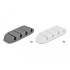 Delock Cable Holder with 4 feed-throughs trapezoid Set 4 pieces