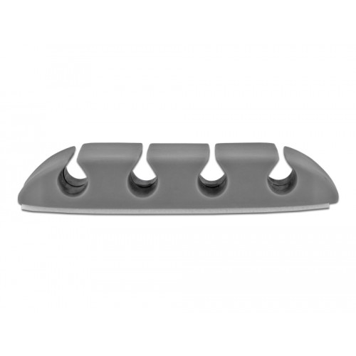 Delock Cable Holder with 4 feed-throughs trapezoid Set 4 pieces