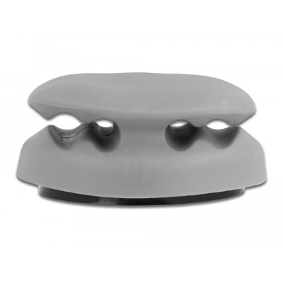 Cable Holder self-adhesive with 4 feed-throughs Set 2 pieces 2