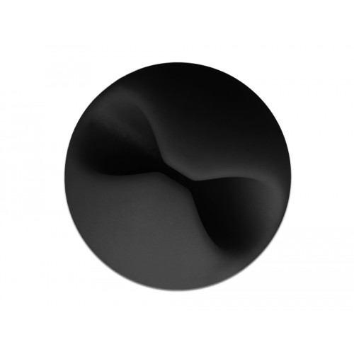 Delock Cable holder set self-adhesive 6 pieces black