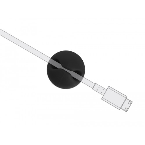 Delock Cable Holder Mini self-adhesive Set 10 pieces black