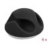 Delock Cable Holder with 2 feed-throughs self-adhesive Set 6 pieces black
