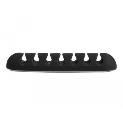 Delock Cable Holder with 7 feed-throughs self-adhesive Set 6 pieces black 2