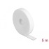 Delock Hook-and-loop tape on roll L 5 m x W 20 mm white