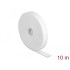 Delock Velcro tape on roll L 10 m x W 20 mm white
