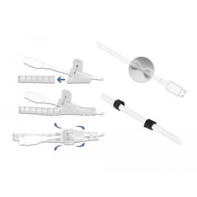 Delock Cable Management Set 5 pieces 2