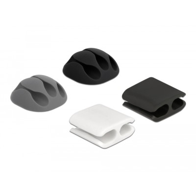 Delock Cable holder and cable clip set 4 pieces