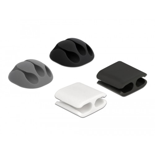 Delock Cable holder and cable clip set 4 pieces