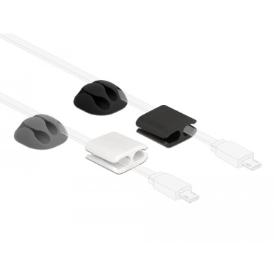 Delock Cable holder and cable clip set 4 pieces 2