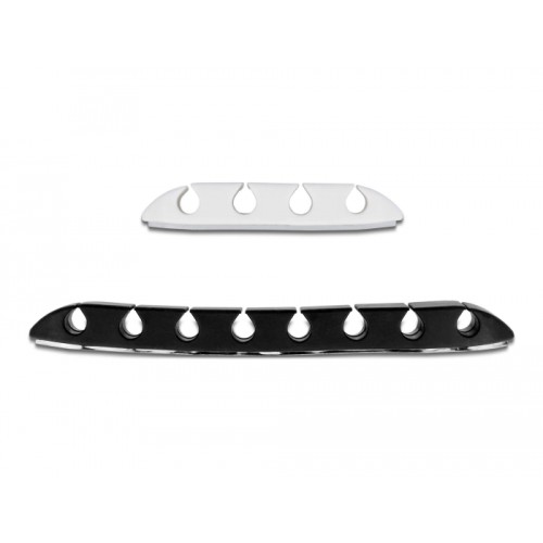 Delock Cable holder trapezoid self-adhesive combo set 10 pieces black / white