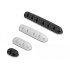 Delock Cable holder self-adhesive combo set 4 pieces black / white
