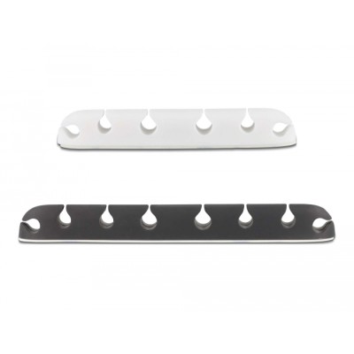 Delock Cable holder self-adhesive combo set 4 pieces black / white 2