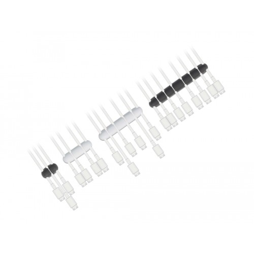 Delock Cable holder self-adhesive combo set 4 pieces black / white