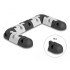 Delock Cable holder self-adhesive modular set 9 pieces black / grey